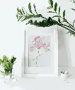 White portrait frame on the desk with green plants_Page 6_20 from AFFICHES.webp