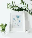 White portrait frame on the desk with green plants_Page 4_20 from AFFICHES.webp