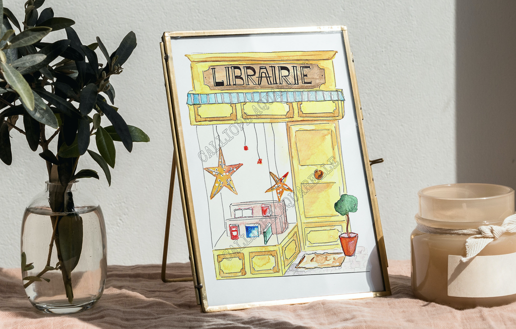 Devanture : la librairie.